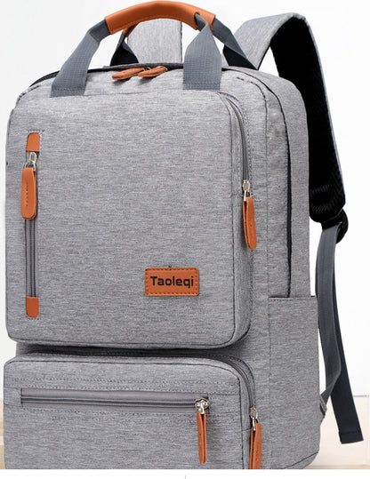 Casual Business Men Computer Backpack Light 15.6-inch Travel Bagpack New Lady Anti-theft Laptop Backpack Gray Blue Mochila