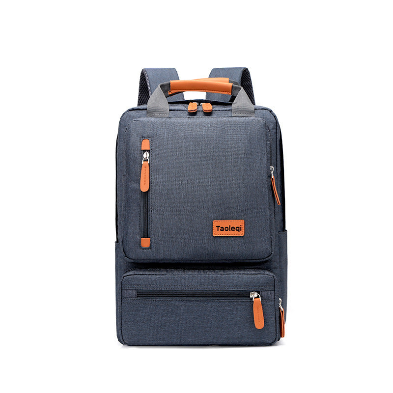 Casual Business Men Computer Backpack Light 15.6-inch Travel Bagpack New Lady Anti-theft Laptop Backpack Gray Blue Mochila