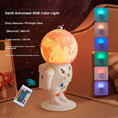 Creative Astronaut Moon Charging Astronaut Small Night Lamp