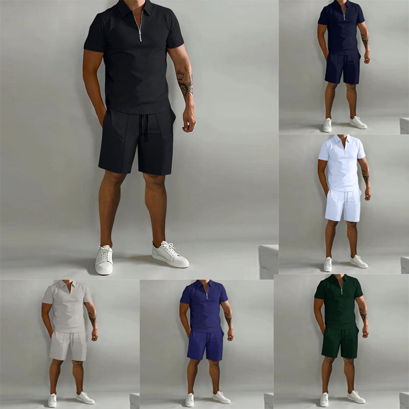 Men's Fashion Personality Shorts Sports Suit