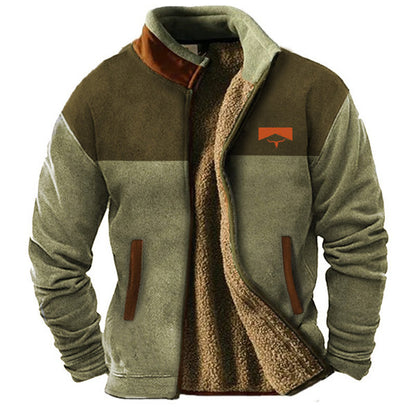 Fashion Casual Men's Fleece Jacket Coat