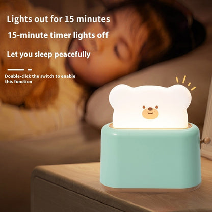 Bread Bear Lamp Desktop Decoration Bedroom Night Light