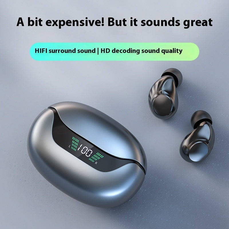 Wireless Bluetooth Headset High Sound Quality In-ear Touch Digital Display Call