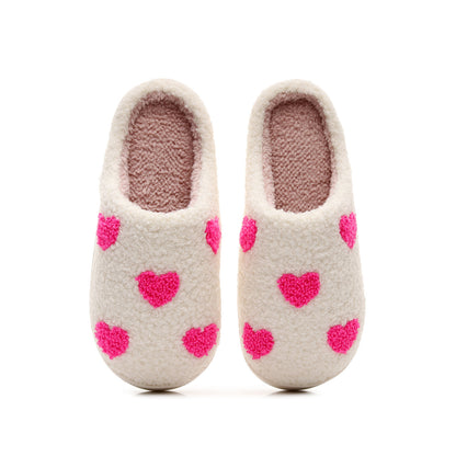 Valentine's Day Warm Indoor Love Cotton Slippers