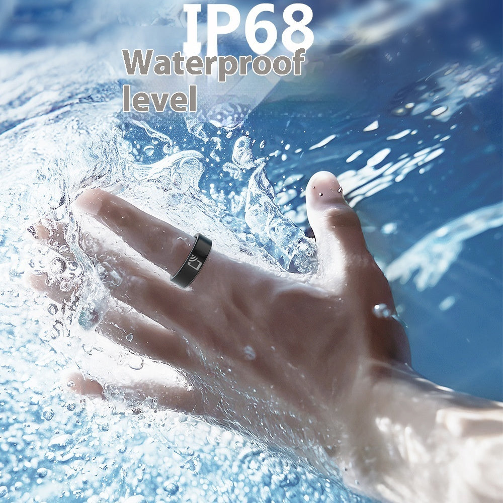 Ceramic Smart Ring Heart Rate Blood Oxygen Sleep Waterproof