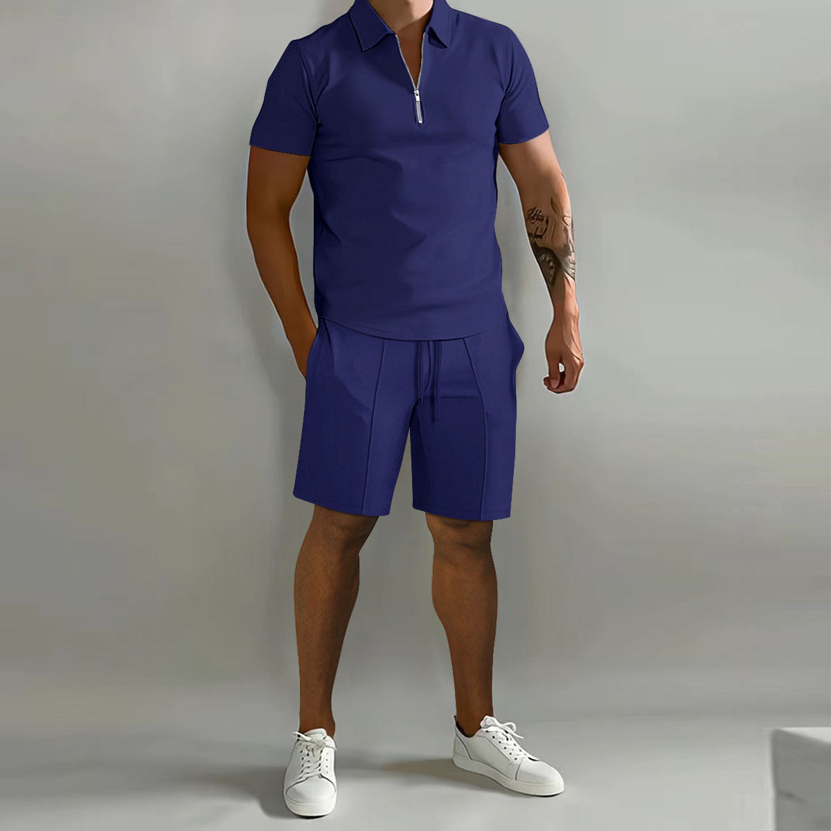 Men's Fashion Personality Shorts Sports Suit