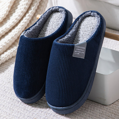 Non-slip Plus Velvet Cotton Slippers