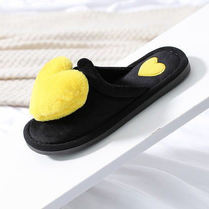 Cute Love Slipper Winter Warm Fluffy Shoes Home Slippers For Valentine's Day