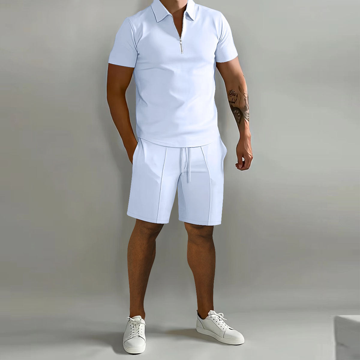 Men's Fashion Personality Shorts Sports Suit