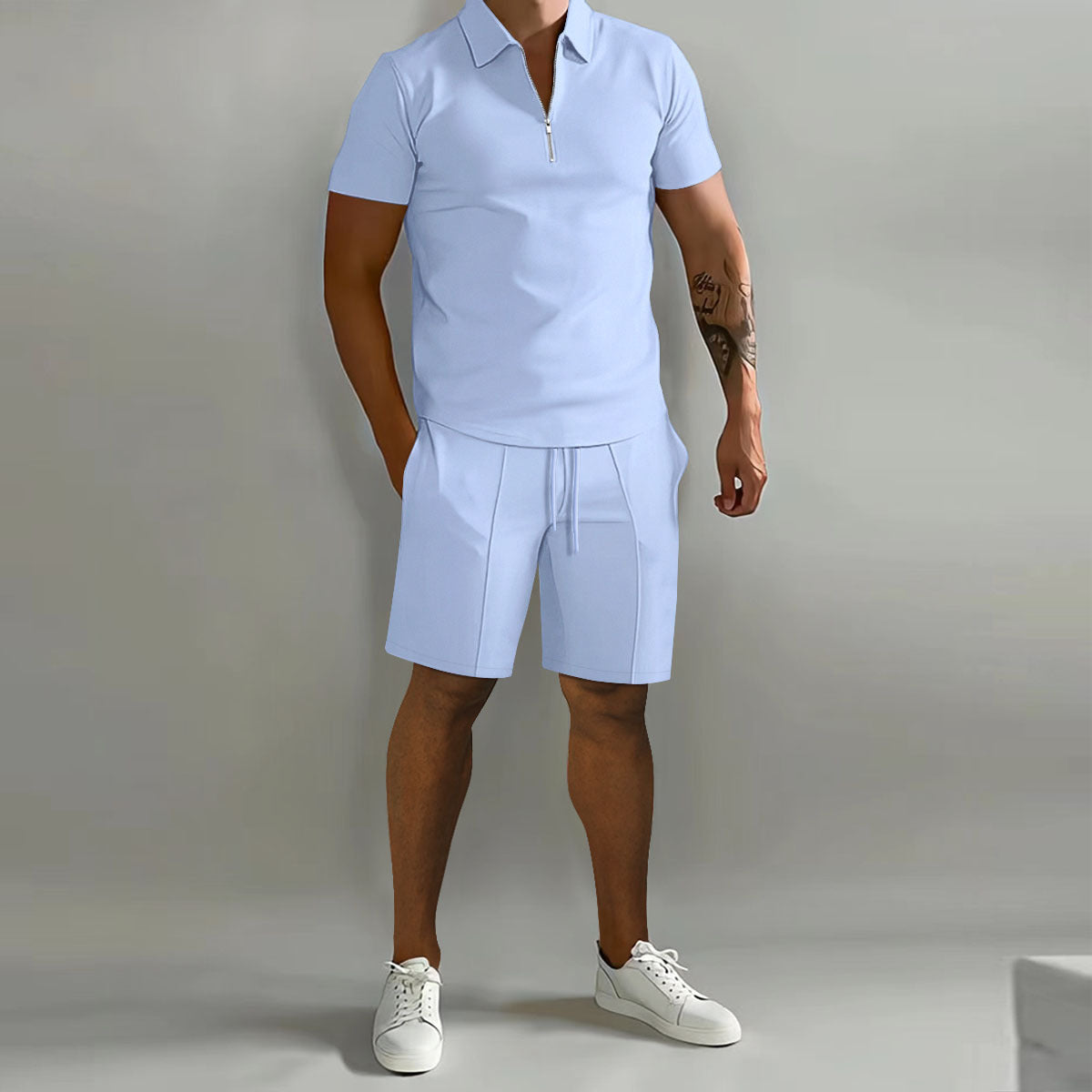 Men's Fashion Personality Shorts Sports Suit