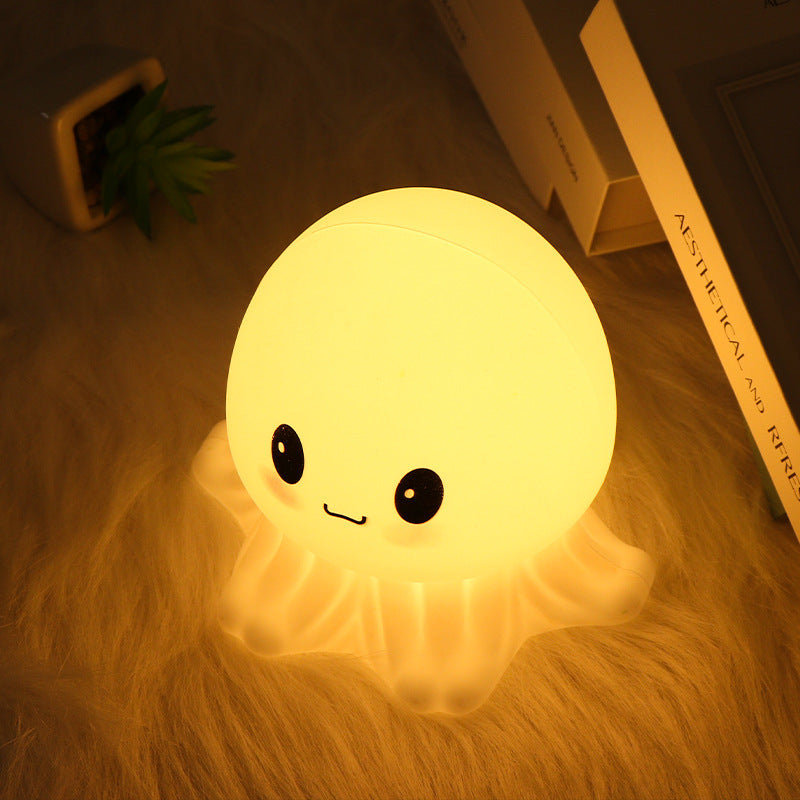 Cute Jellyfish Lamp Creative Octopus Silicone Sleeping Night Light