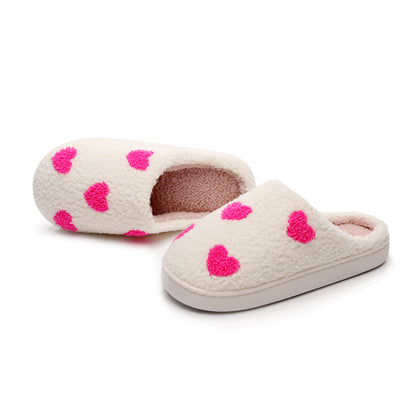 Valentine's Day Warm Indoor Love Cotton Slippers